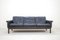 Vintage Black Leather Sofa from Asko, Image 1