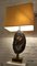 Lámpara de mesa de latón dorado y ágata de Willy Daro, años 70, Imagen 11