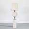 Large Travertine Floor Lamp by Maison Barbier, 1970s 2