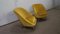 Mid-Century Velvet Sofa & Easy Chairs, Set of 3 2