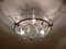 Lampada da soffitto vintage in vetro ed ottone, Immagine 2