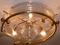 Lampada da soffitto vintage in vetro ed ottone, Immagine 5