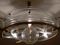 Vintage Glass and Brass Ceiling Light 6