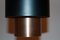 Lámpara colgante en color cobre, años 60, Imagen 5