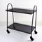 Serving Trolley in Black Perforated Metal by Matégot Mathieu, 1950s 2
