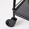 Serving Trolley in Black Perforated Metal by Matégot Mathieu, 1950s 9