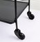 Serving Trolley in Black Perforated Metal by Matégot Mathieu, 1950s 10