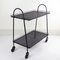 Serving Trolley in Black Perforated Metal by Matégot Mathieu, 1950s 5