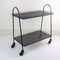 Serving Trolley in Black Perforated Metal by Matégot Mathieu, 1950s 4