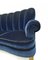 Swedish Blue Velvet Sofa, 1950s 5