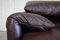 Model Maralunga Leather Lounge Chair by Vico Magistretti for Cassina, Set of 2 9