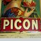 Lithographiertes Picon Blechschild von Sirven, 1920er 8