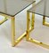 Mid-Century Hollywood Regency Cubic Side Tables with Smokey Glass Top, 1980s, Set of 2 8