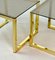 Mid-Century Hollywood Regency Cubic Side Tables with Smokey Glass Top, 1980s, Set of 2, Image 8