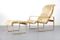 Wicker Lounge Chair with Ottoman from Kill International, 1970s 1