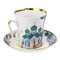 Taza de té y platillos rusos vintage de Imperial Porcelain Factory of St Petersburg, Imagen 2