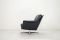 Vintage Black Leather Swivel Armchair, 1960s, Image 14