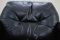 Vintage Black Leather Swivel Armchair, 1960s 19
