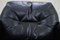 Vintage Black Leather Swivel Armchair, 1960s, Image 19