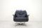 Vintage Black Leather Swivel Armchair, 1960s 3