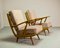 Mid-Century Spindle Back Lounge Chairs, 1950s, Set of 2 5