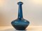 Danish Modern Blue Capri Glass Vase by Jacob E. Bang for Holmegaard, 1960s 2