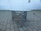 Mid-Century Aluminum Brutalist Coffee Table with Lamp 3