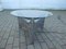 Mid-Century Aluminum Brutalist Coffee Table with Lamp 4