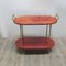 Italian Red Goat Leather Trolley by Aldo Tura, 1950s, Image 11