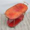 Italian Red Goat Leather Trolley by Aldo Tura, 1950s 3
