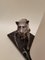 Lampada da tavolo con scultura rappresentante un gatto selvatico, anni '40, Immagine 4