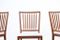 Skandinavische Stühle aus Teak, 1960er, 5er Set 5