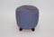 Blue Art Deco Pouf, 1930s 2