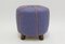 Blue Art Deco Pouf, 1930s 1