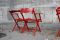 Vintage Garden Set in Red Lacquered Wood 6