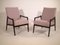 Stained Wood Lounge Chairs, 1950s, Set of 2 1