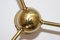 Mid-Century Modern Brass Flush Mount Ceiling Light, 1950s, Image 8