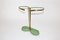 Green Lacquer, Brass & Aluminum Umbrella Stand, 1950s 3