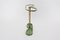 Green Lacquer, Brass & Aluminum Umbrella Stand, 1950s 4