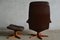 C90 Leather Lounge Chair with Footstool from Berg, 1970s 6