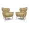 Italian Armchairs on Brass Legs, 1950s, Set of 2 1