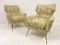 Italian Armchairs on Brass Legs, 1950s, Set of 2 4