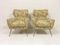 Italian Armchairs on Brass Legs, 1950s, Set of 2 2