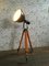 Vintage Industrial Enameled Tripod Reflector Lamp, 1950s 8