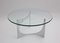 Vintage German Round Glass Coffee Table by Knut Hesterberg, 1970s 2