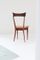 Italian Leather & Mahogany Dining Chairs by Ico Parisi for Paolo Longoni Cabiale, 1950s, Set of 6 10