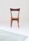 Italian Leather & Mahogany Dining Chairs by Ico Parisi for Paolo Longoni Cabiale, 1950s, Set of 6, Image 8