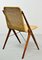 Niederländischer Schreibtisch Stuhl aus Teak & Schilfrohr, 1950er 6