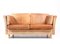 Mid-Century Danish Brown Leather Two-Seater Sofa from Mogens Hansen, 1980s, Image 1