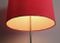 Lámpara de pie Mid-Century en rojo, años 60, Imagen 7